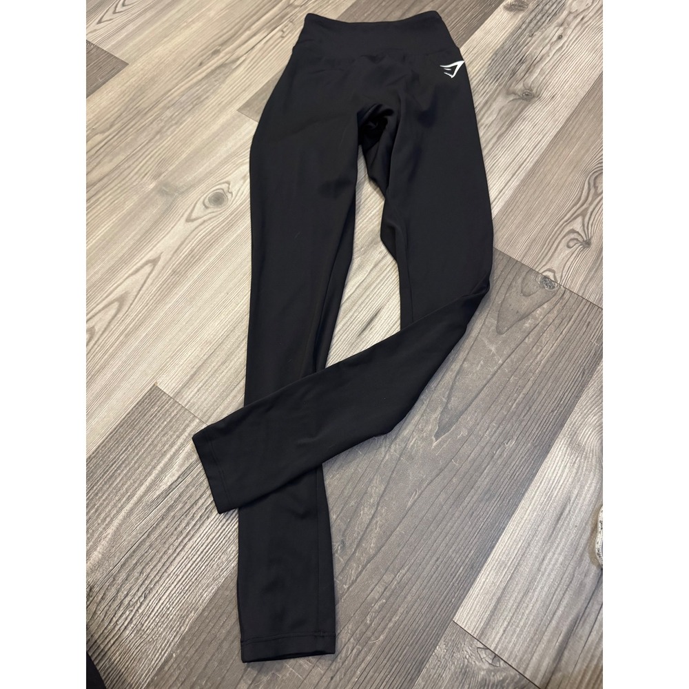 Gymshark Women Black Scrunch Bum Training Leggings XS High Waisted B4A6Q